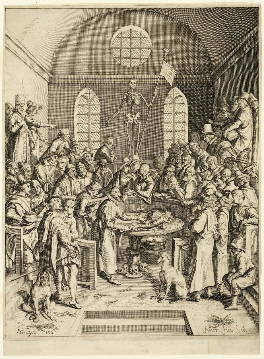 Pauw professzor anatómiai leckéje alkotó: Jacques de Gheyn II
