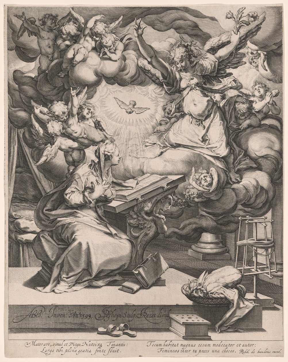 Az Annunciáció alkotó: Jacques de Gheyn II