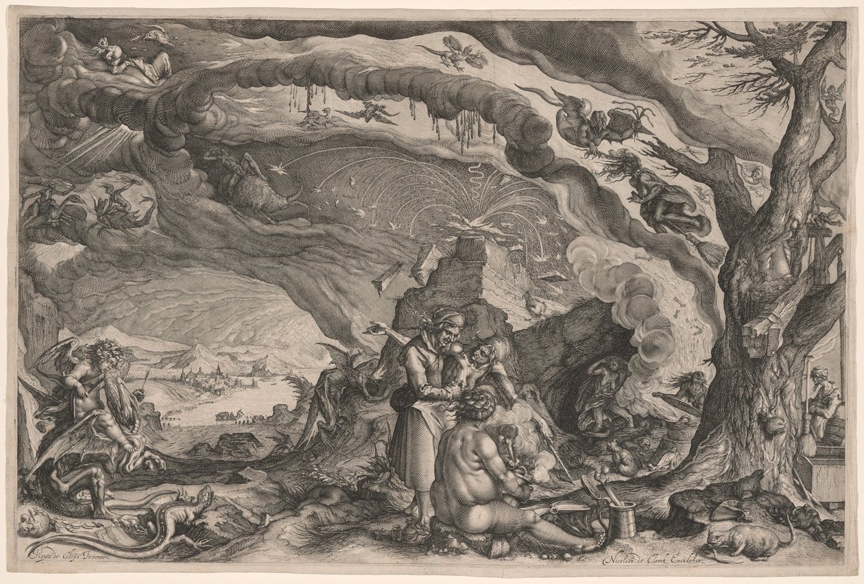 Boszorkányok készülnek a szombatra alkotó: Jacques de Gheyn II