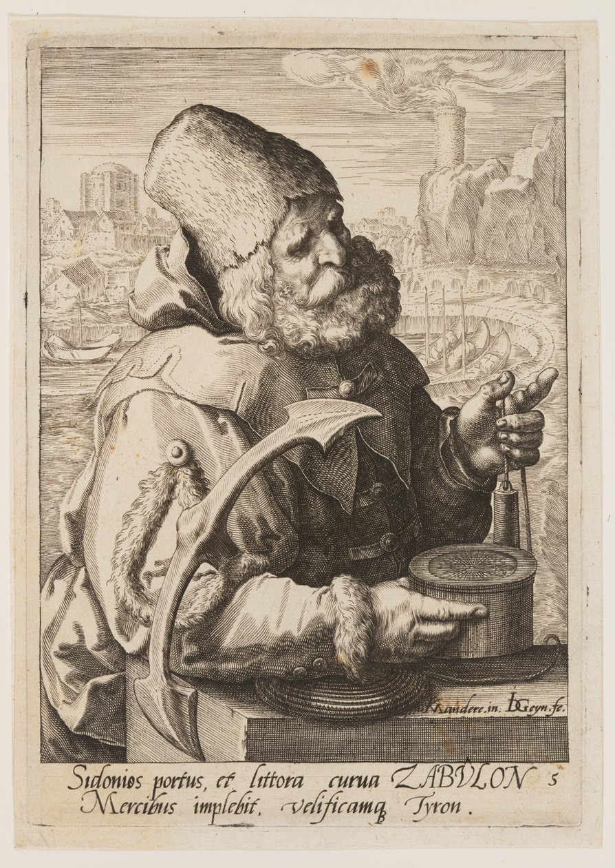 Zebulon, Jákob tizenkét fiából alkotó: Jacques de Gheyn II