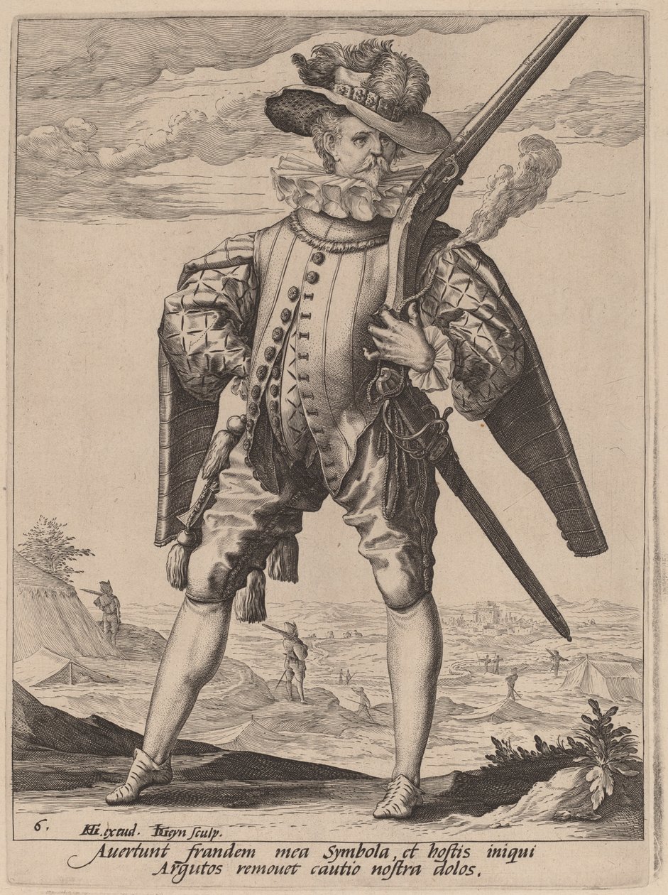 Muskétás alkotó: Jacques de Gheyn II after Hendrik Goltzius