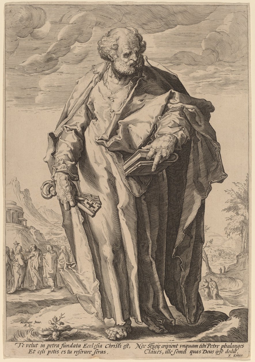 Szent Péter alkotó: Jacques de Gheyn II, after Hendrik Goltzius