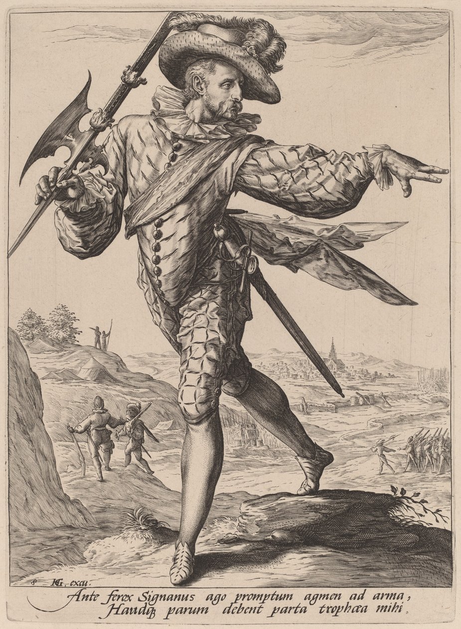 Őrmester alkotó: Jacques de Gheyn II after Hendrik Goltzius