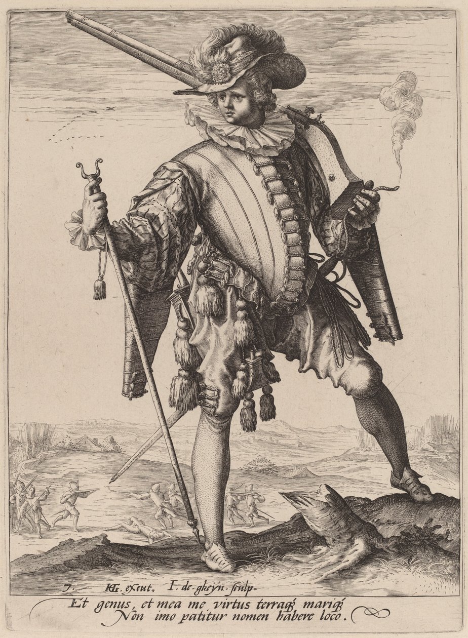 Katona Arquebusszal alkotó: Jacques de Gheyn II after Hendrik Goltzius