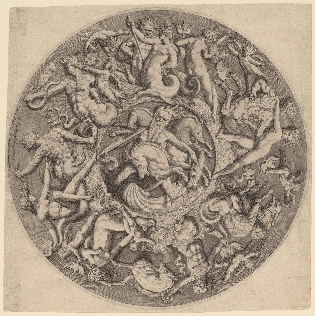 Neptun királysága alkotó: Jacques de Gheyn II after Willem Danielsz van Tetrode