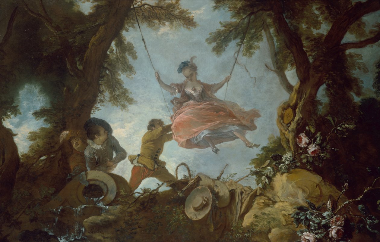 The Swing (olaj, vászon) alkotó: Jacques de Lajoüe