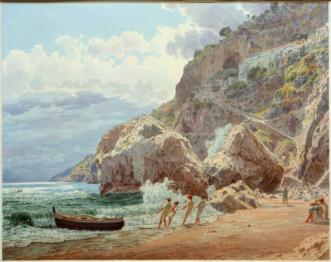 Albergo Cappuccini (egykori kapucinus kolostor, 1212-ben alapították, 1815-ben elhagyták; utána szálloda). alkotó: Jakob Alt