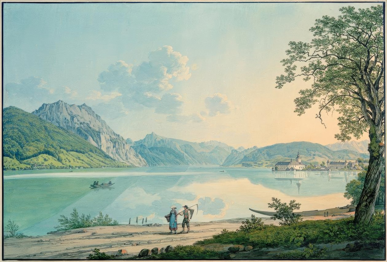 A Traunsee alkotó: Jakob Alt