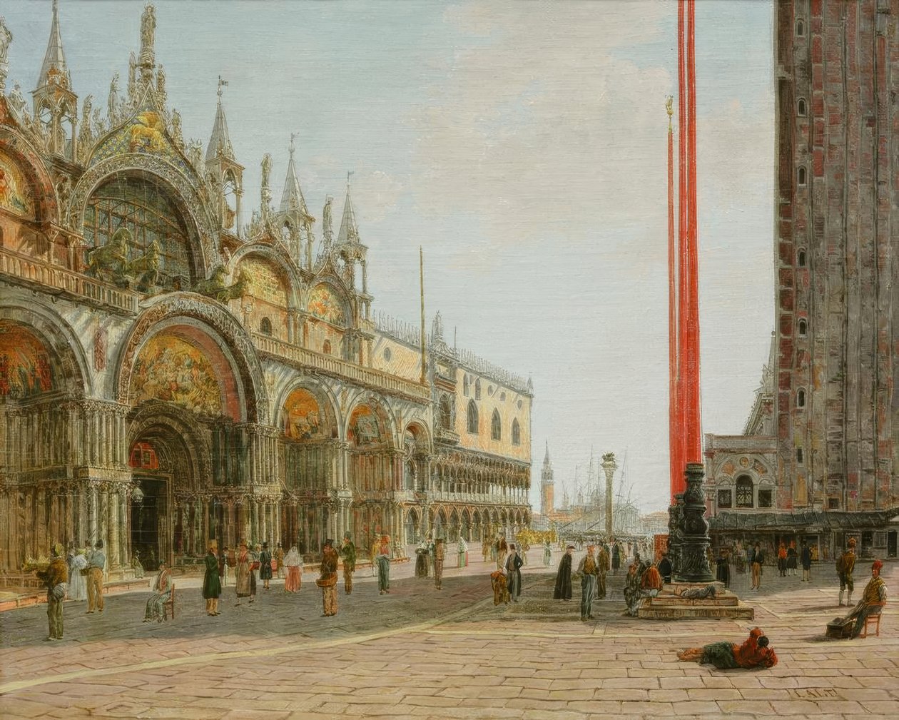 San Marco Velencében alkotó: Jakob Alt