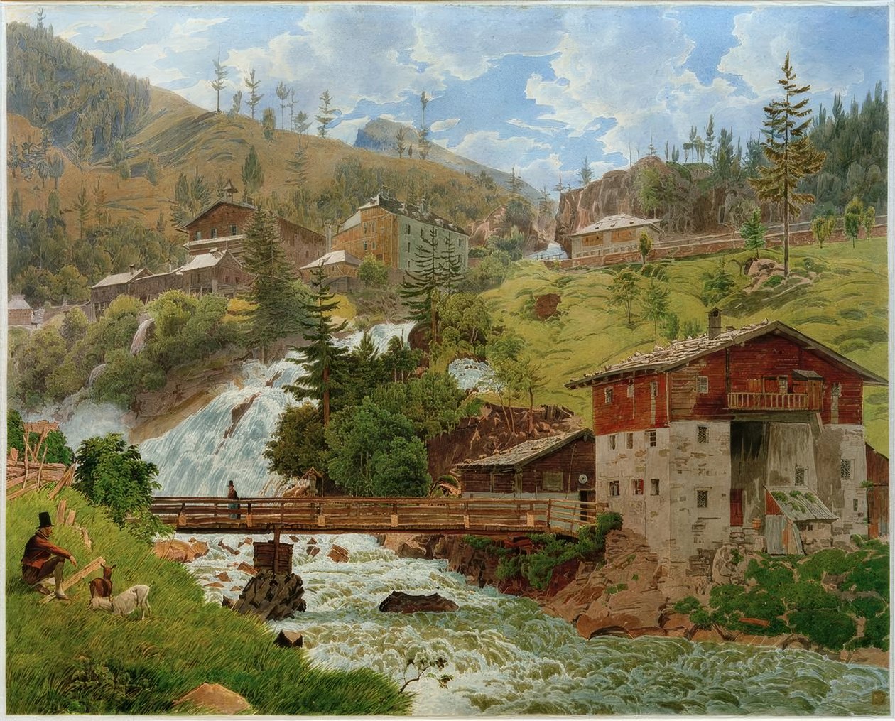 Bad Gastein kilátása alkotó: Jakob Alt
