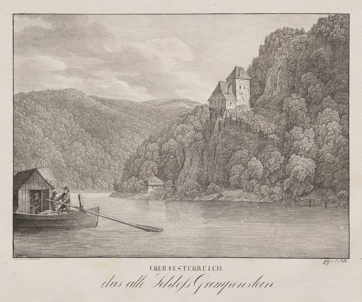 Alsó-Ausztria, a régi Grempenstein-kastély alkotó: Jakob Alt