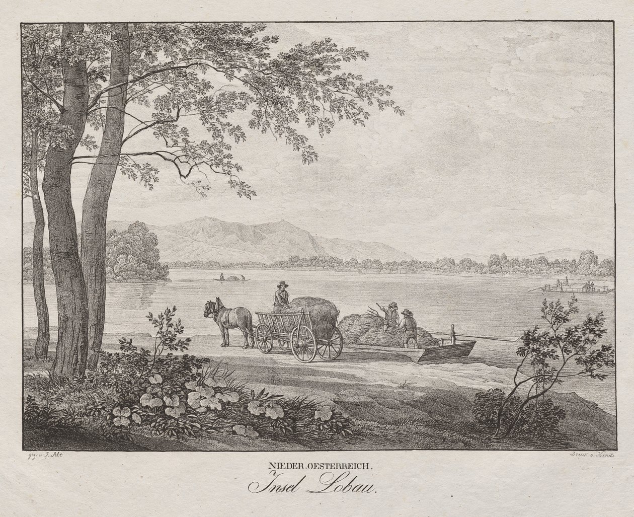 Alsó-Ausztria, Lobau-sziget alkotó: Jakob Alt
