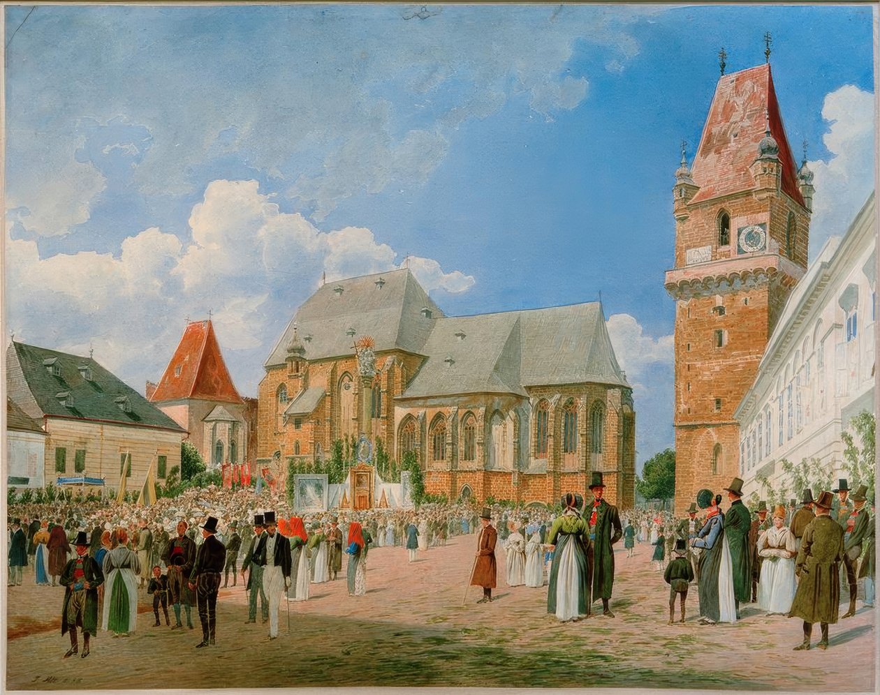 Perchtoldsdorf (Mödling körzet, Alsó-Ausztria, Ausztria), alkotó: Jakob Alt
