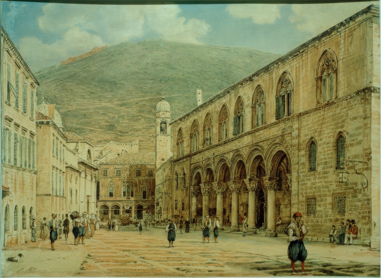 Hely: Ragusa (Dubrovnik) alkotó: Jakob Alt