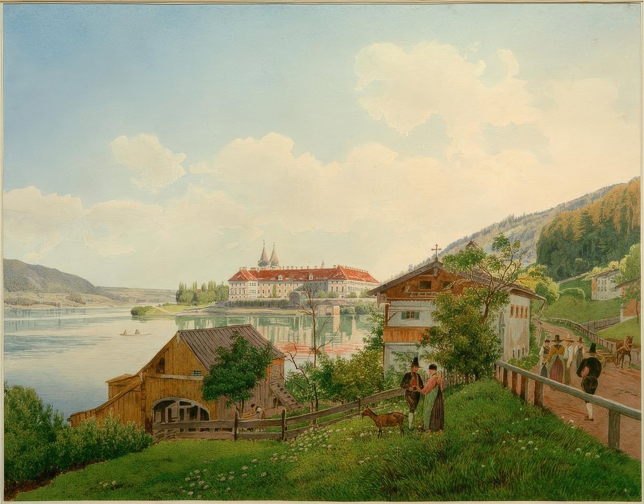 Tegernsee (Felső-Bajorország, Bajorország), alkotó: Jakob Alt