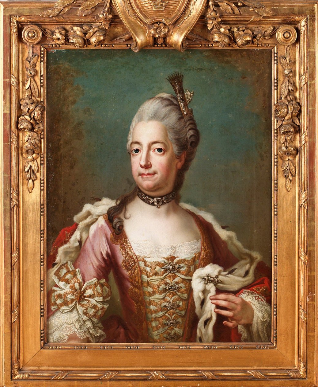 Louise Ulrique (Louise-Ulrique) porosz (1720-1782), svéd királynő - Jakob Bjoerk (1726-1793) festménye, olaj, vászon, 73x55 cm - Louisa Ulrika porosz, Olaj, vászon, Jakob Bjoerk - Magángyűjtemény alkotó: Jakob Björk