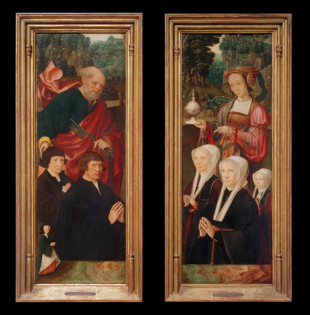 Adományozó figurák St. Péter kulccsal alkotó: Jakob Cornelisz