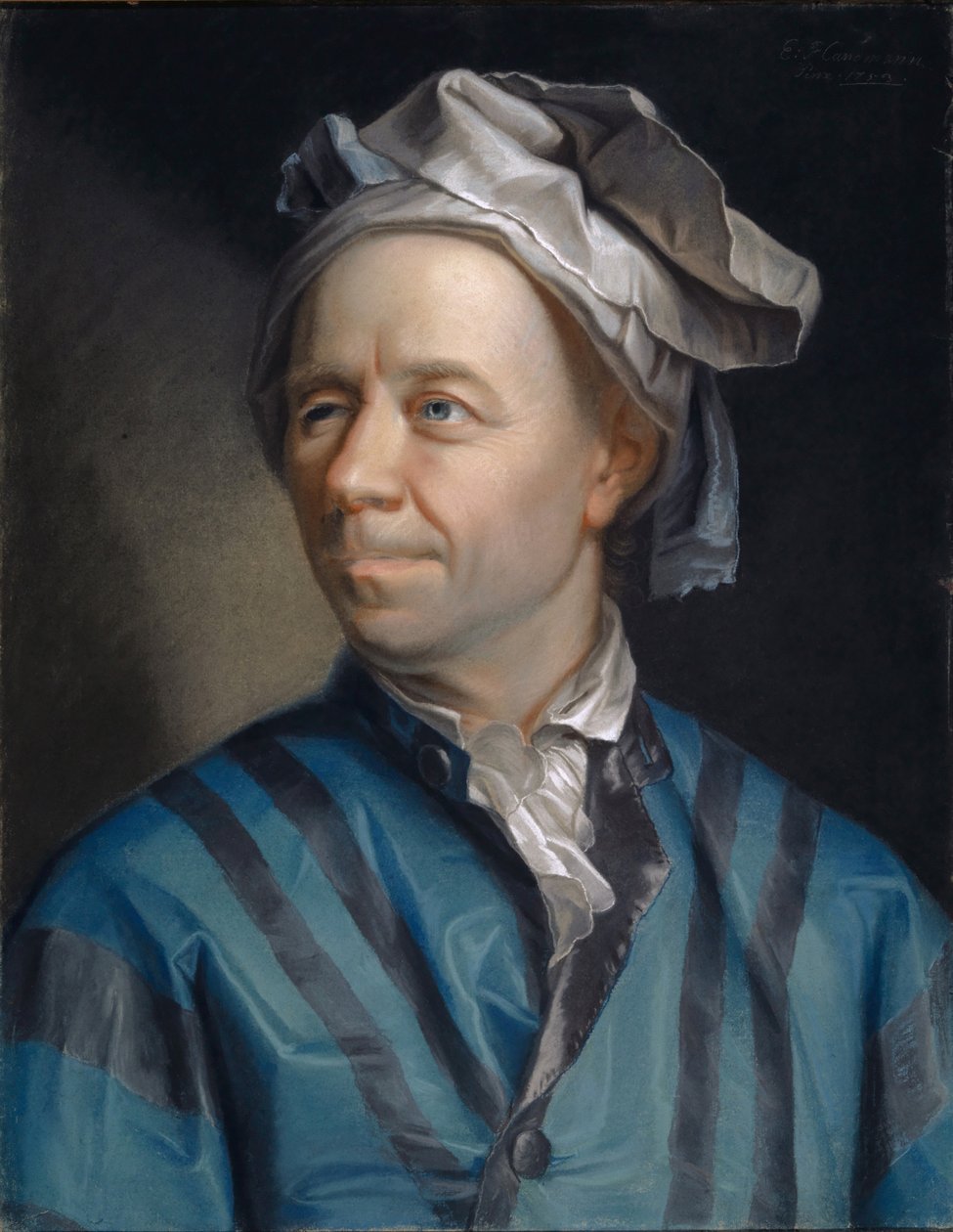 Leonhard Euler (1707-1783) portréja alkotó: Jakob Emanuel Handmann