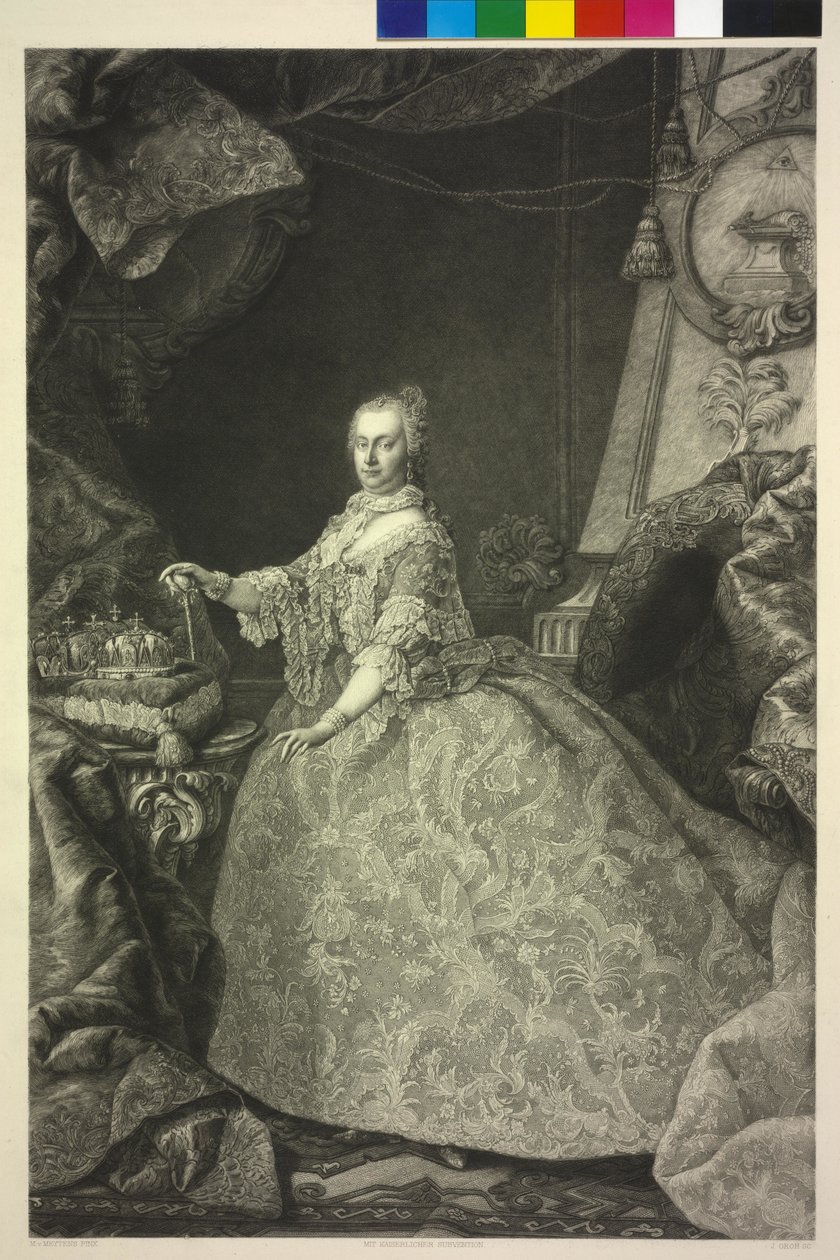 Mária Terézia római császárnő alkotó: Jakob Groh