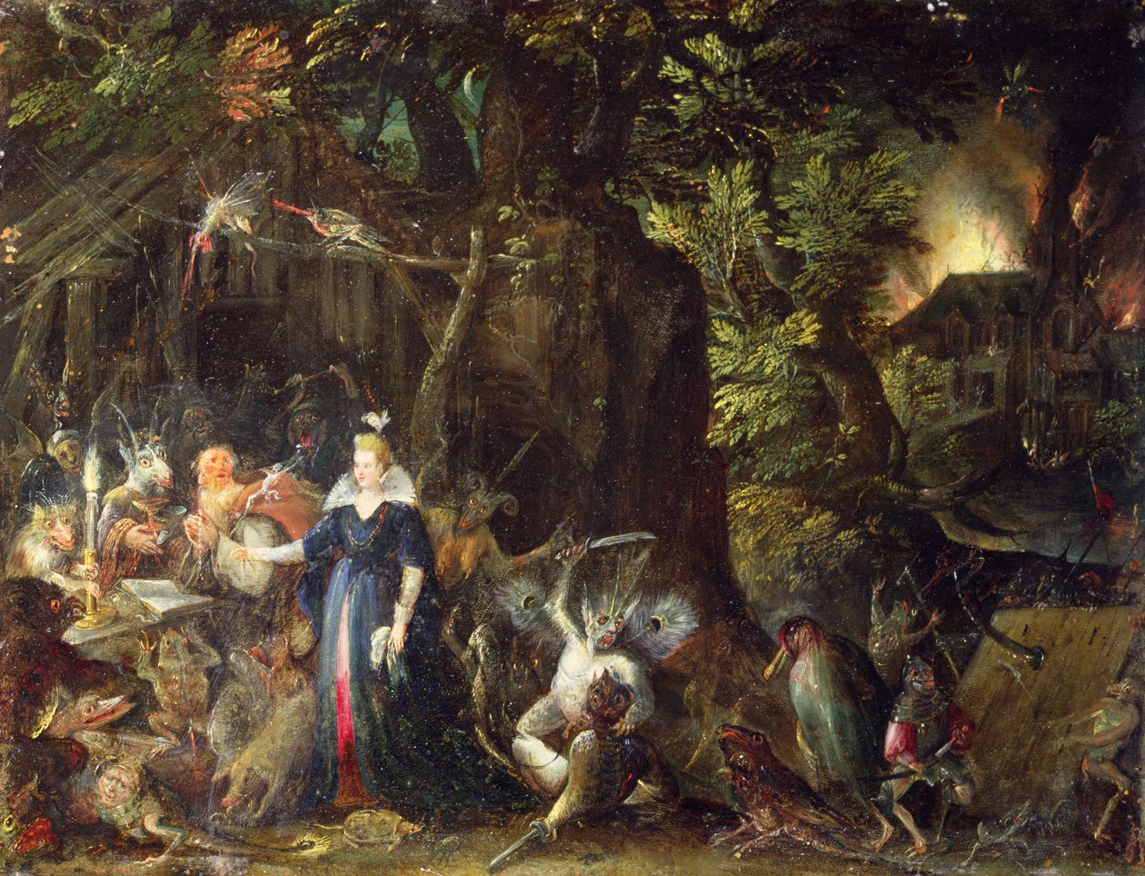 Szent Antal megkísértése alkotó: Jakob Isaaksz Swanenburgh
