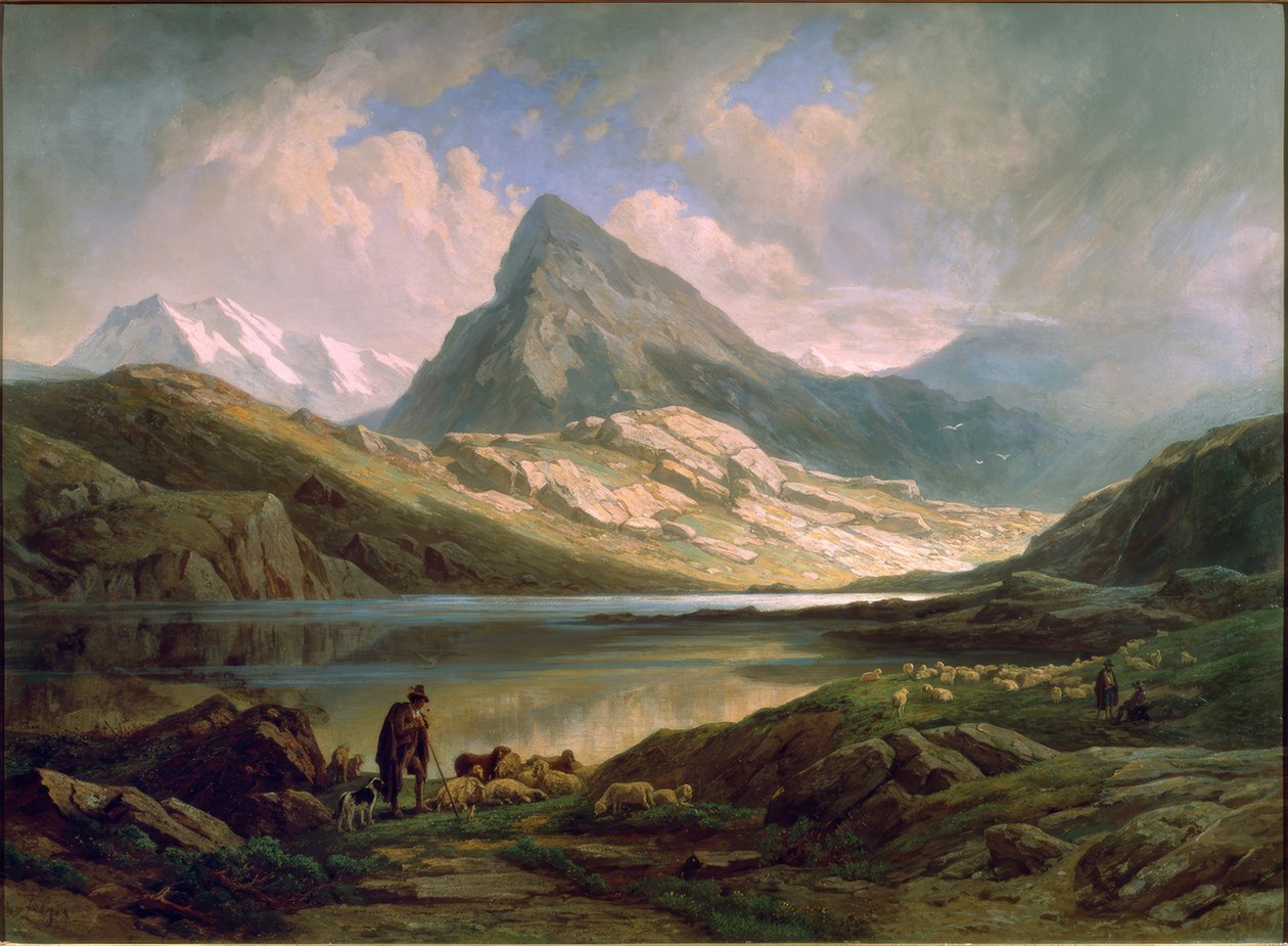 Bernina és a Lago Bianco alkotó: Jakob Joseph Zelger