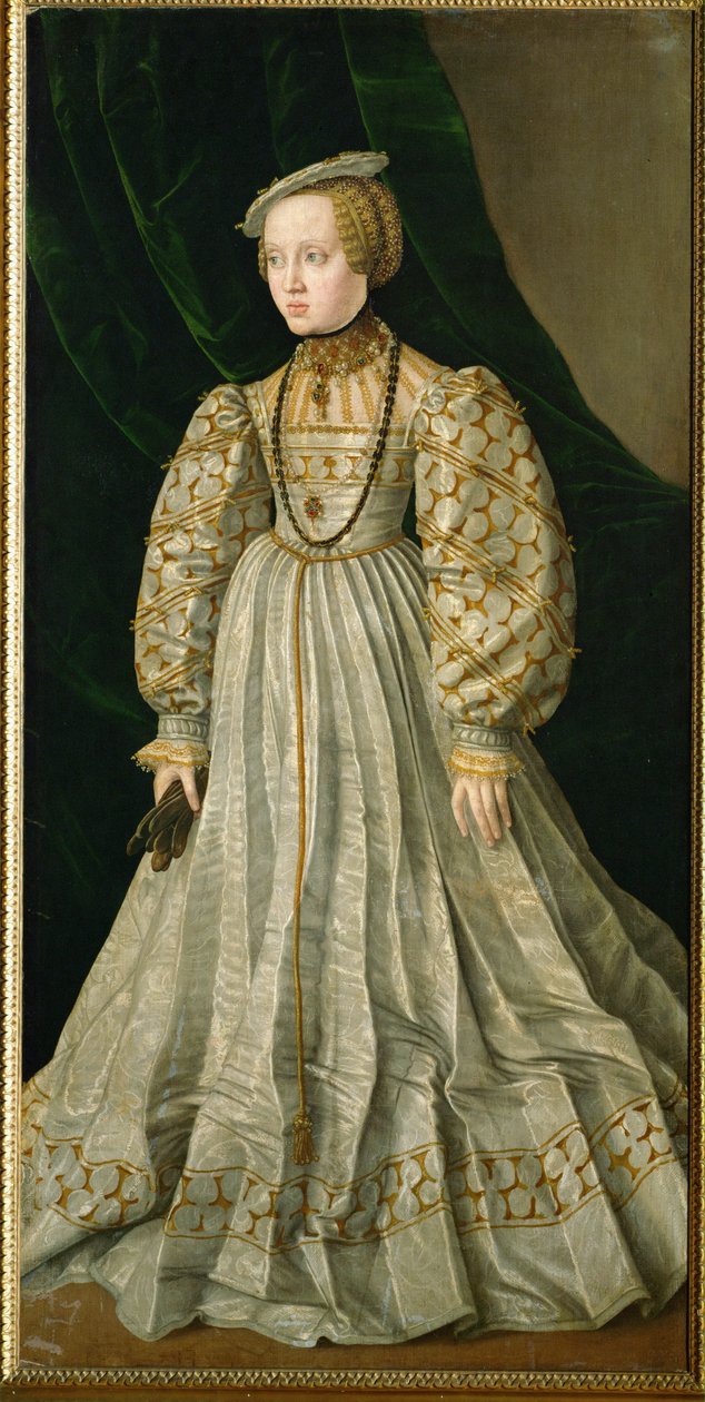Anna főhercegnő, Ferdinánd király és felesége, Anna magyar király lánya, feleségül ment Albrecht bajor herceghez (festmény vászonra) alkotó: Jakob Seisenegger