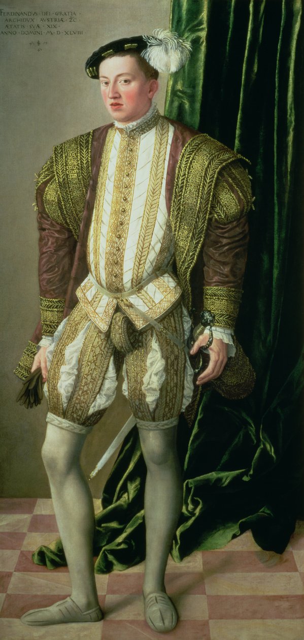 Tiroli Ferdinánd főherceg (1529-95), I. Ferdinánd (1503-64) római császár fia, 1548 alkotó: Jakob Seisenegger