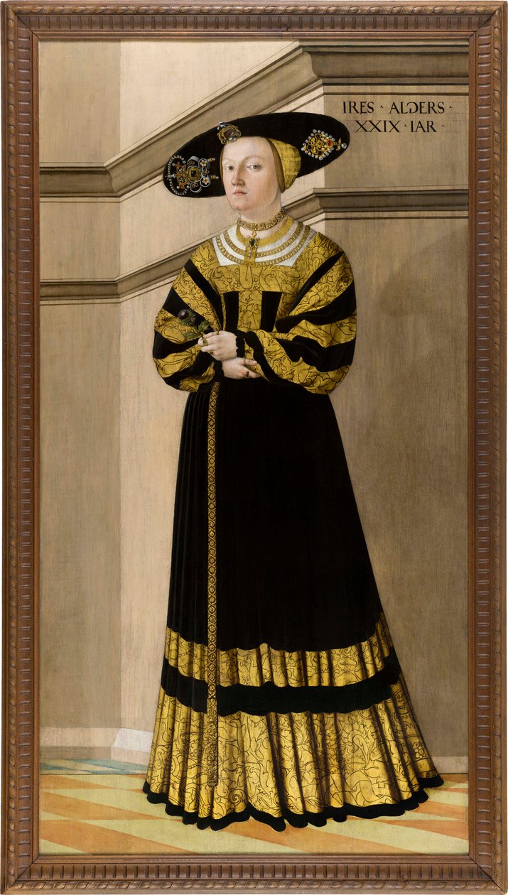 Anna von Rosental portréja, 1529. alkotó: Jakob Seisenegger