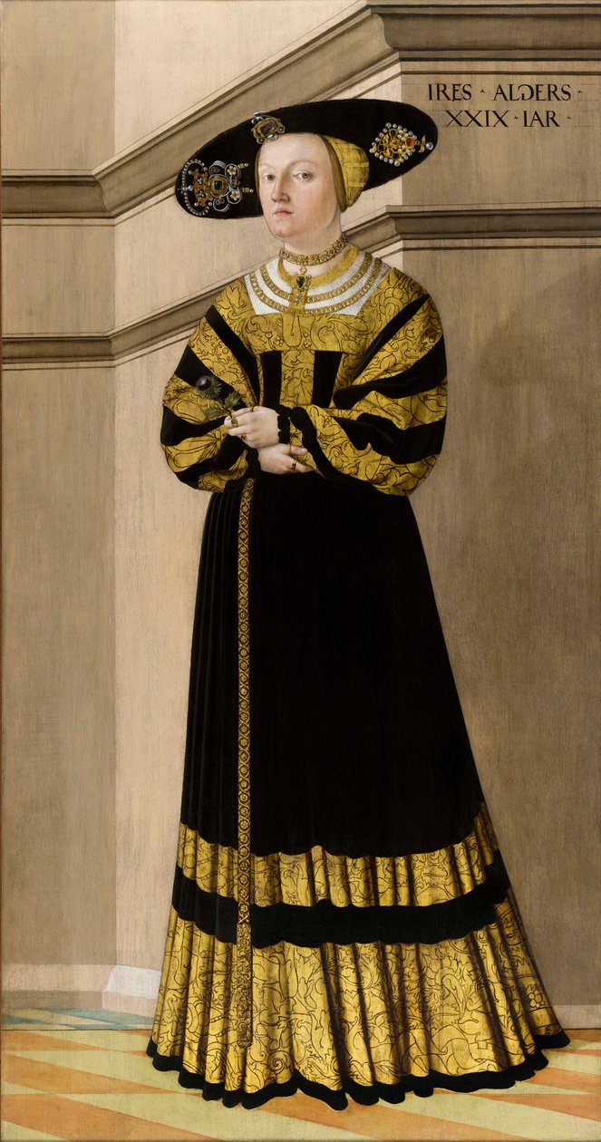 Anna von Rosental portréja, 1529. alkotó: Jakob Seisenegger