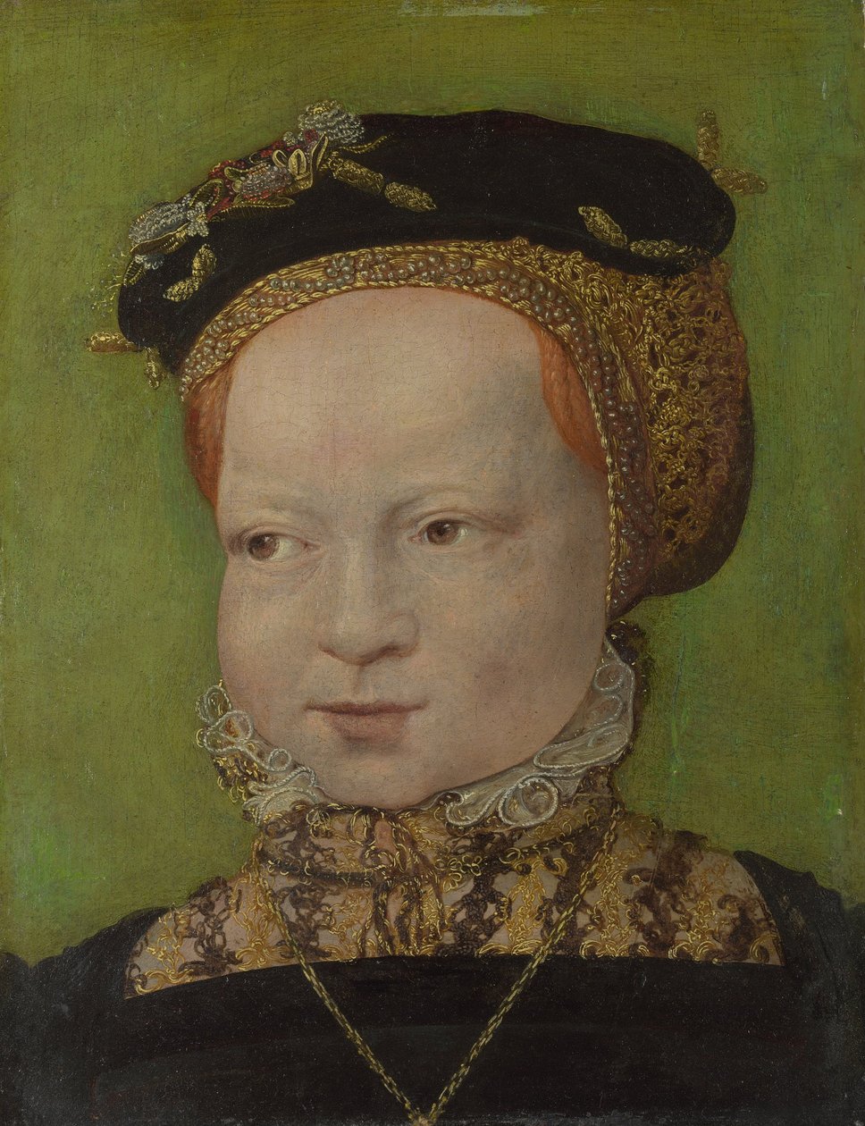 Egy lány portréja, 1545 körül alkotó: Jakob Seisenegger