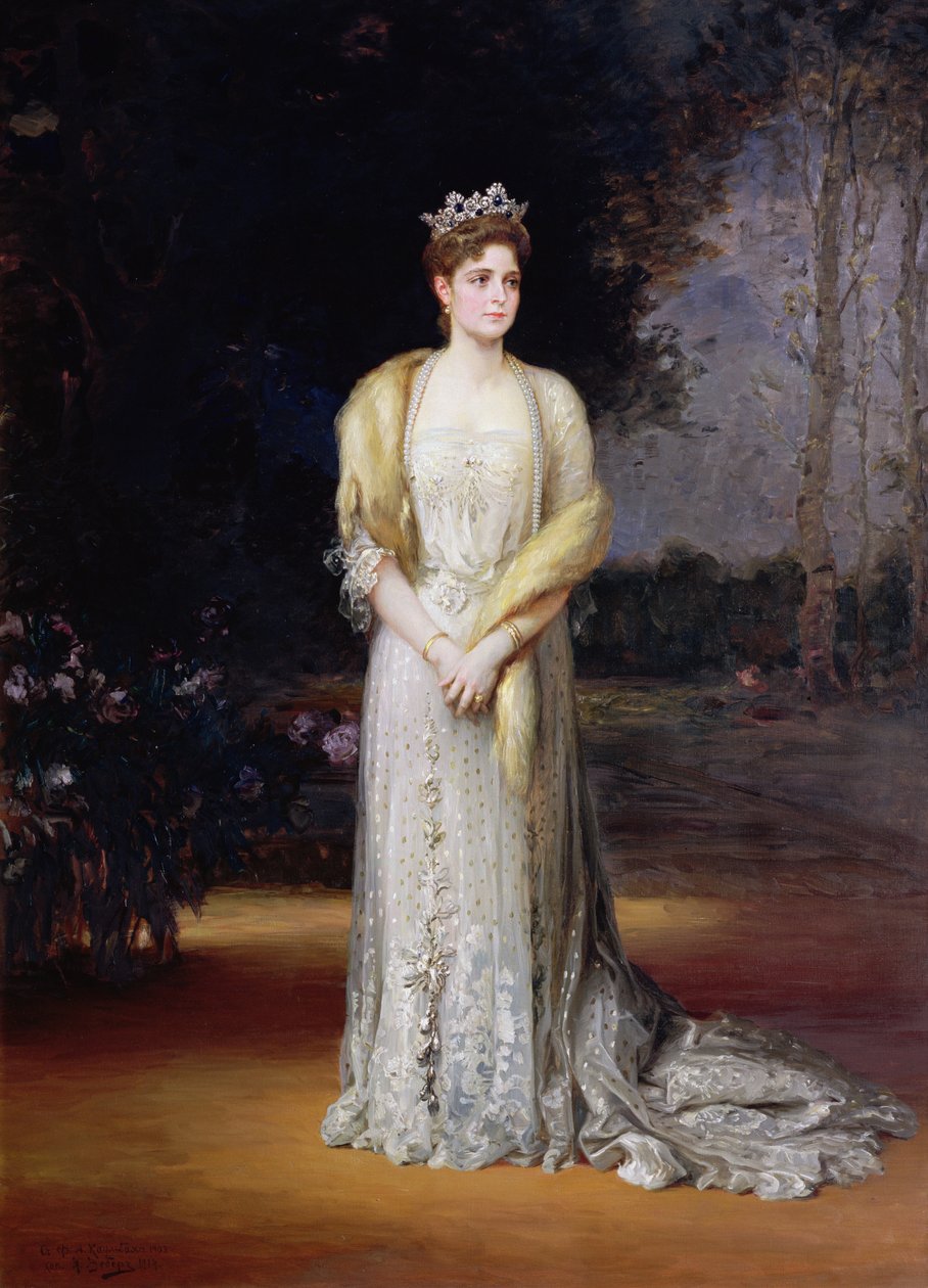 Alexandra Fjodorovna császárné portréja, 1914 alkotó: Jakov Jakovlevich Veber