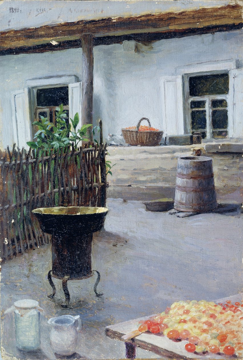 Lekvárfőzés, 1892 alkotó: Jakov Jakovlevich Kalinichenko