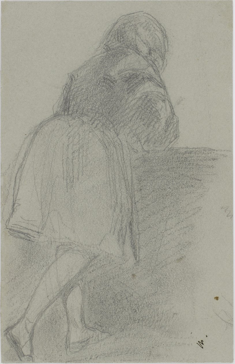 Annie, 1858-59 (ceruza, szürkéskék papír) alkotó: James Abbott McNeill Whistler