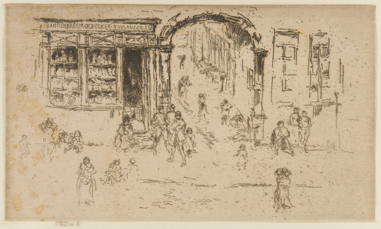 Archway, Brüsszel, 1887 alkotó: James Abbott McNeill Whistler