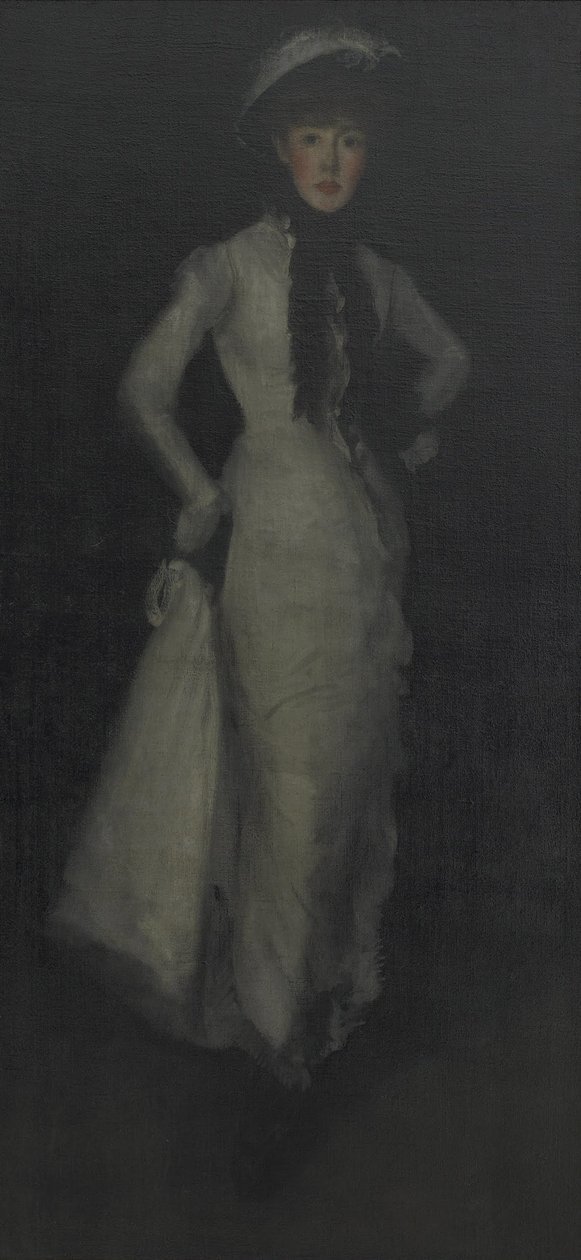 Elrendezés fehér és fekete színben alkotó: James Abbott McNeill Whistler