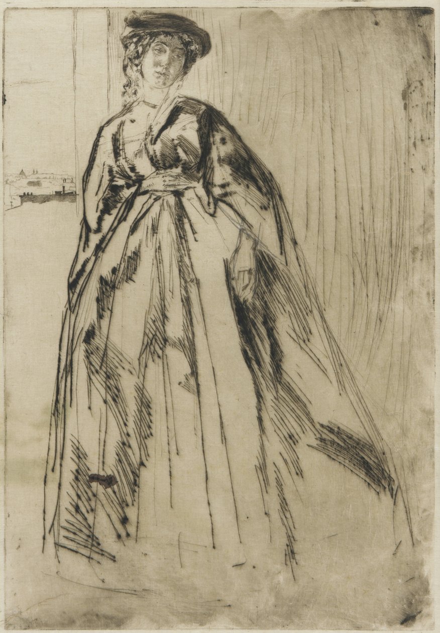 Finette, 1859 (szárazpont, papír) (lásd még 324643, 324644) alkotó: James Abbott McNeill Whistler