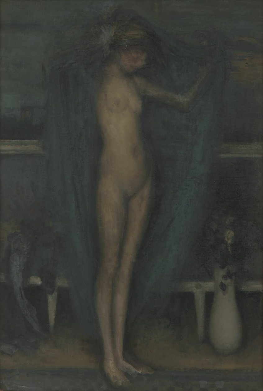 Harmónia kékben és aranyban- A kis kék lány alkotó: James Abbott McNeill Whistler