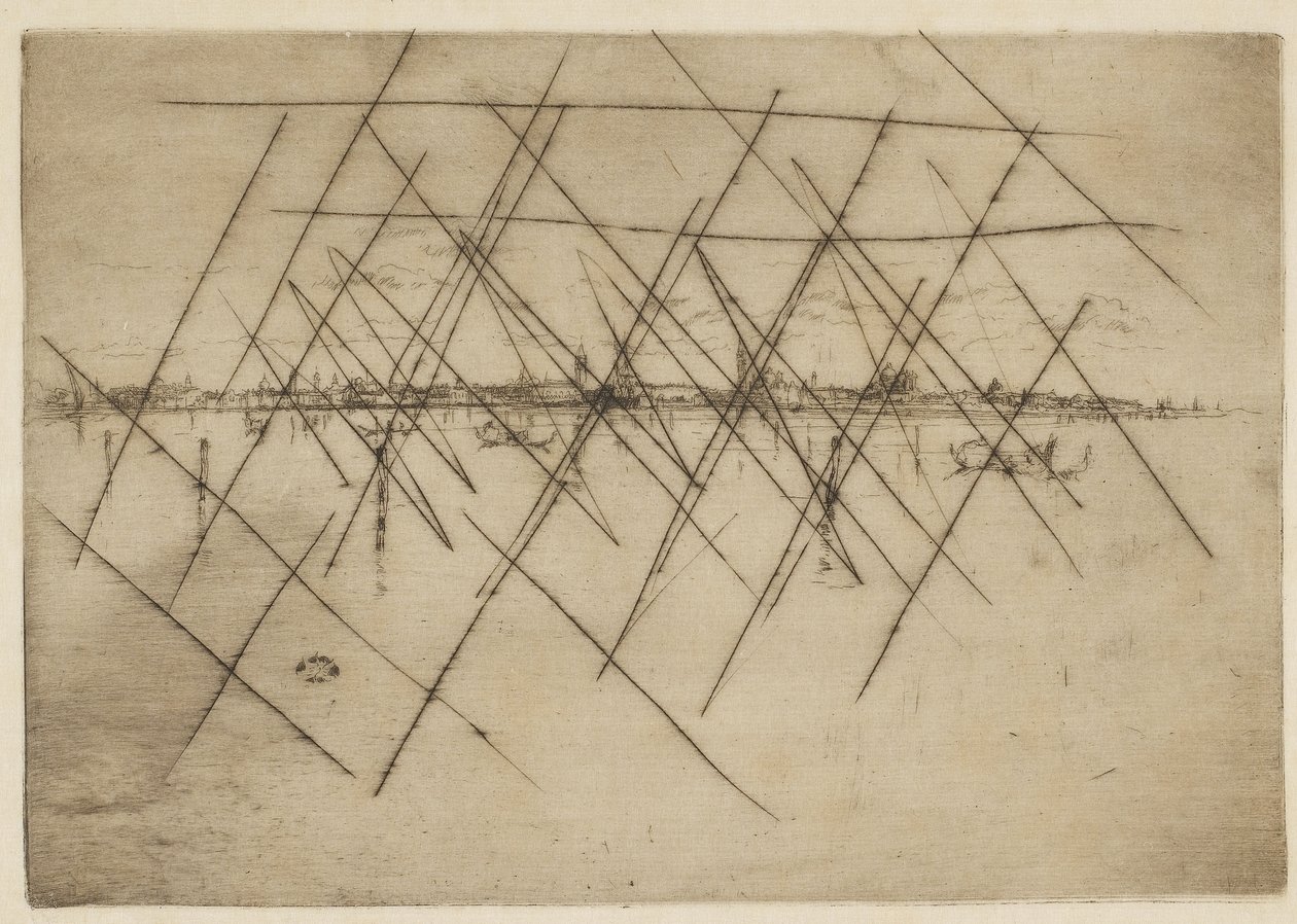 Kis Velence, 1879-80 (rézkarc papírra) alkotó: James Abbott McNeill Whistler