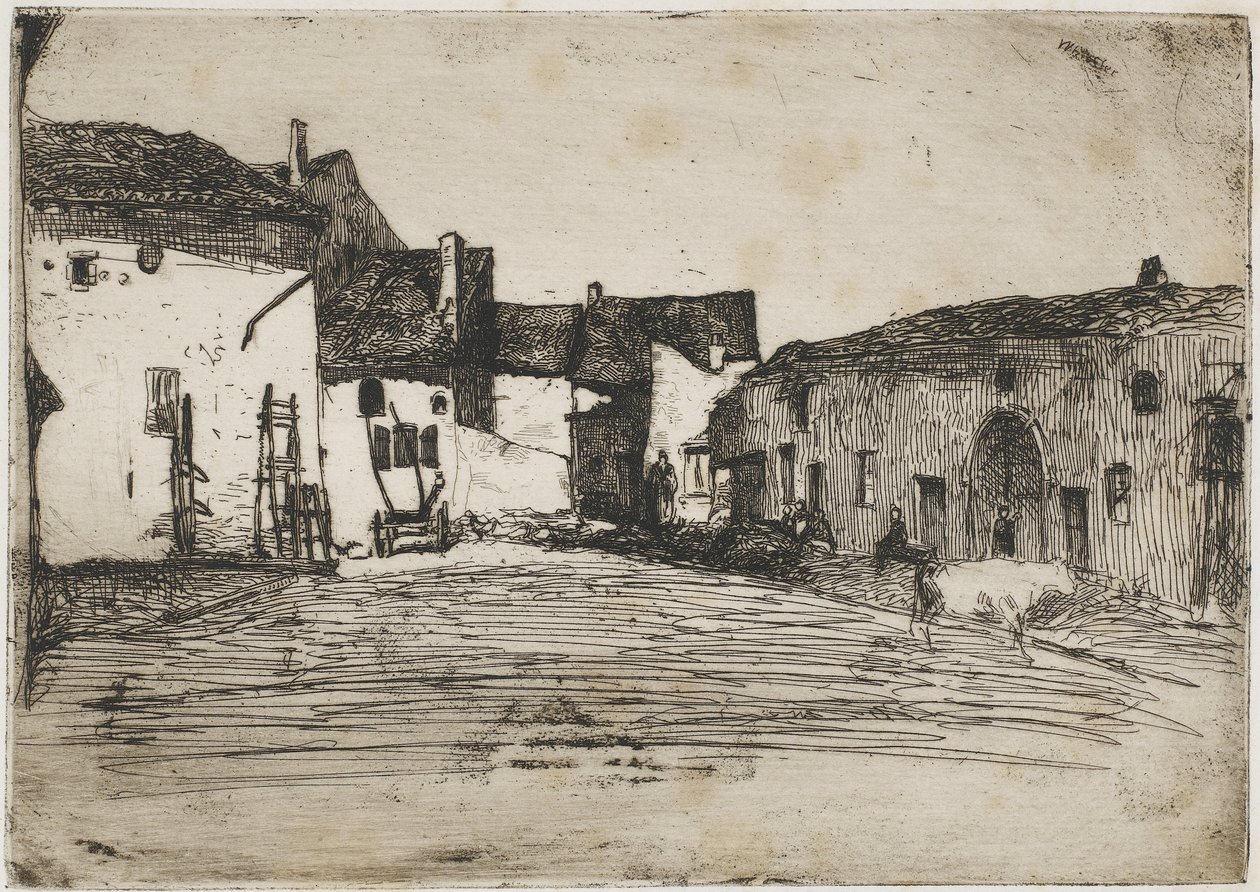 Liverdun, 1858 (rézkarc papírra) alkotó: James Abbott McNeill Whistler