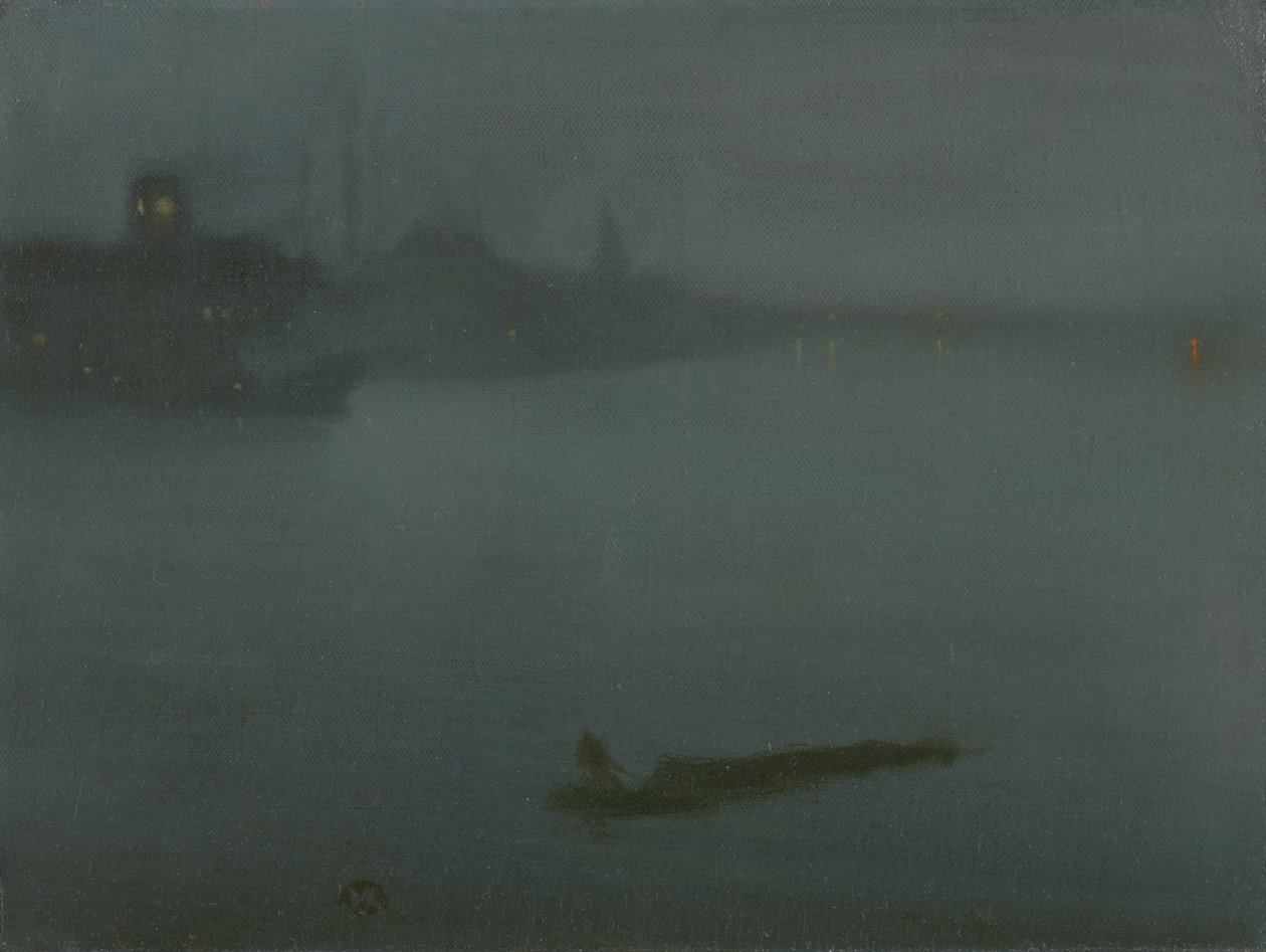 Noktürn kék és ezüst színben alkotó: James Abbott McNeill Whistler