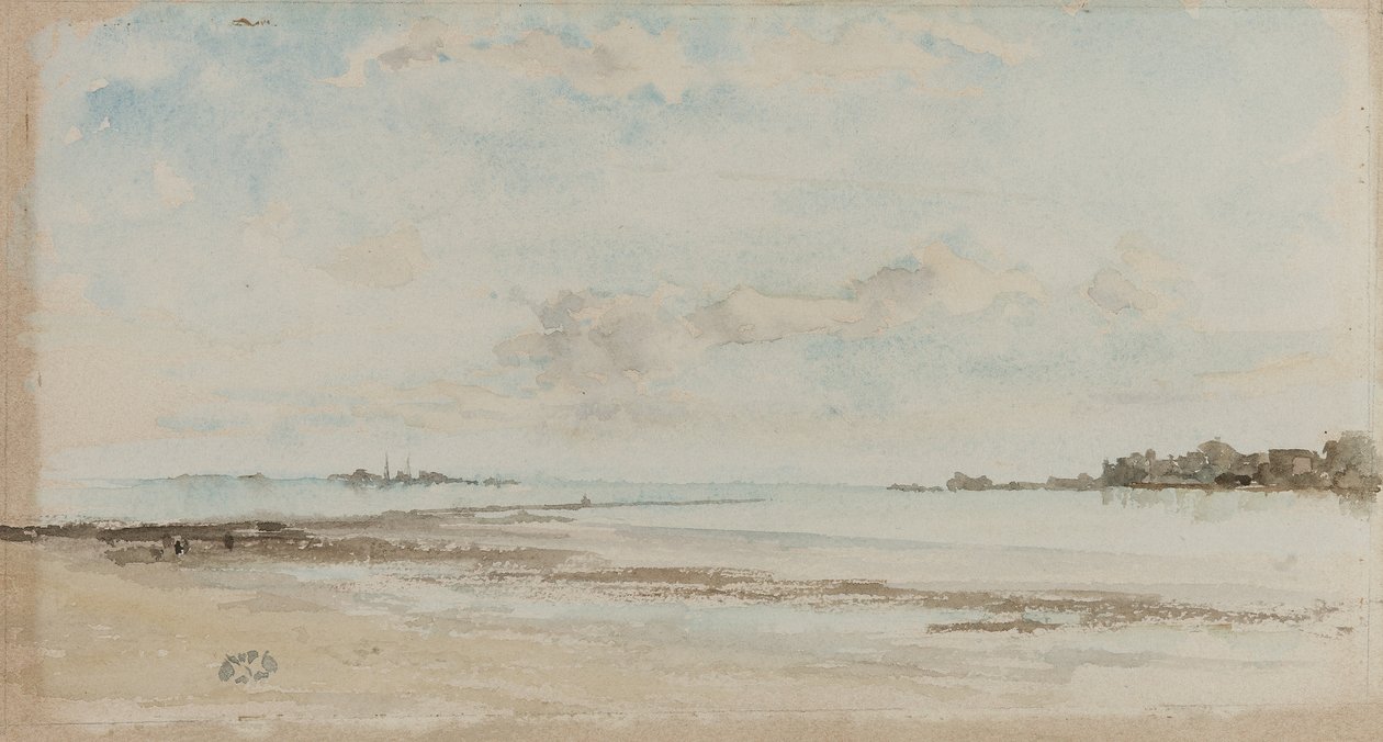 Jegyzet kék és opál színben: Jersey, 1881 alkotó: James Abbott McNeill Whistler