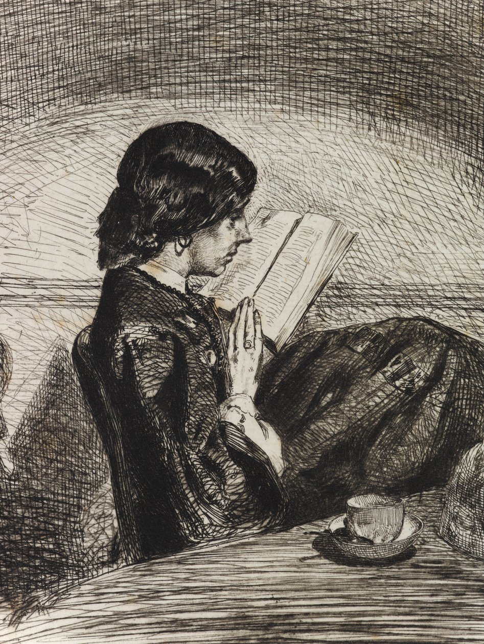 Olvasó: Lamplight alkotó: James Abbott McNeill Whistler