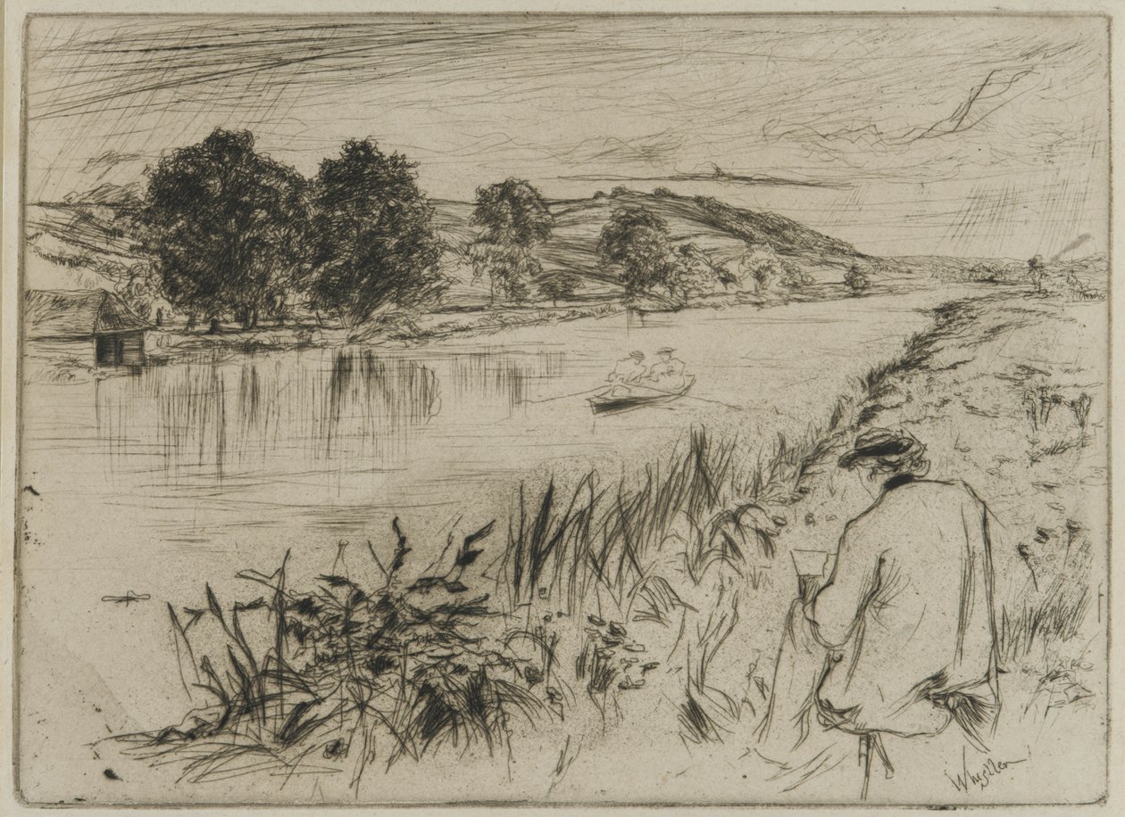 Vázlat, No. 1, 1861 (metszet, papír) alkotó: James Abbott McNeill Whistler