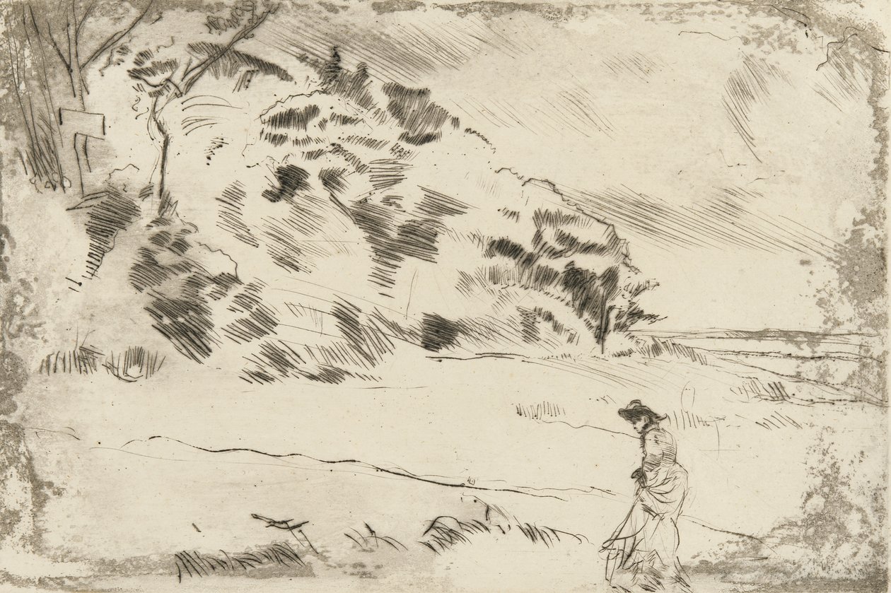 Speke Shore, 1875 körül (szárazhegy papíron) alkotó: James Abbott McNeill Whistler