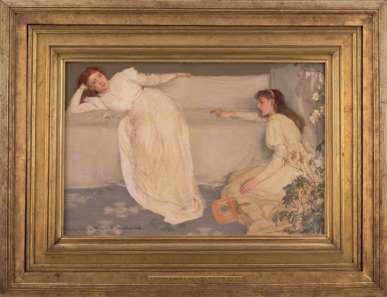 Szimfónia fehérben, III. sz., 1865-67 (kerettel együtt) (lásd még: 88677) alkotó: James Abbott McNeill Whistler