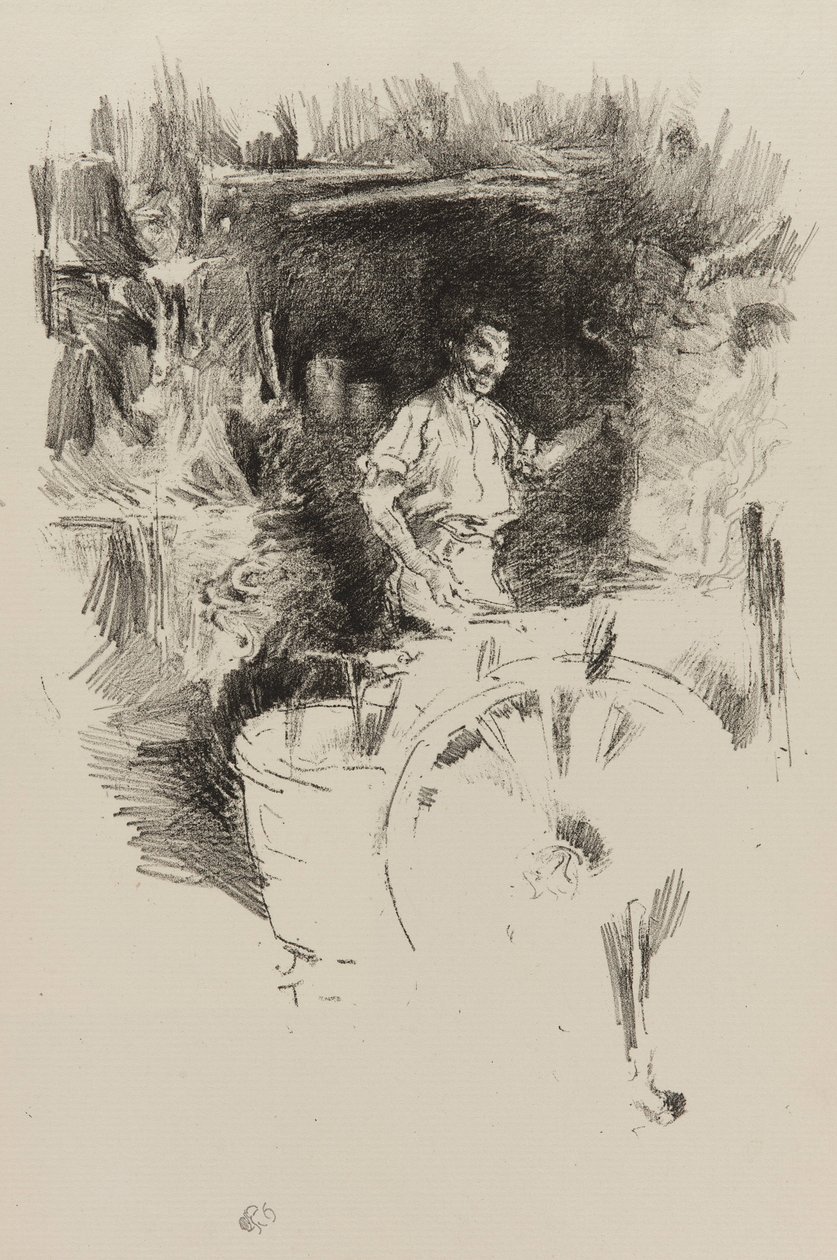 A kovács, 1895-1896 (lith papíron) alkotó: James Abbott McNeill Whistler