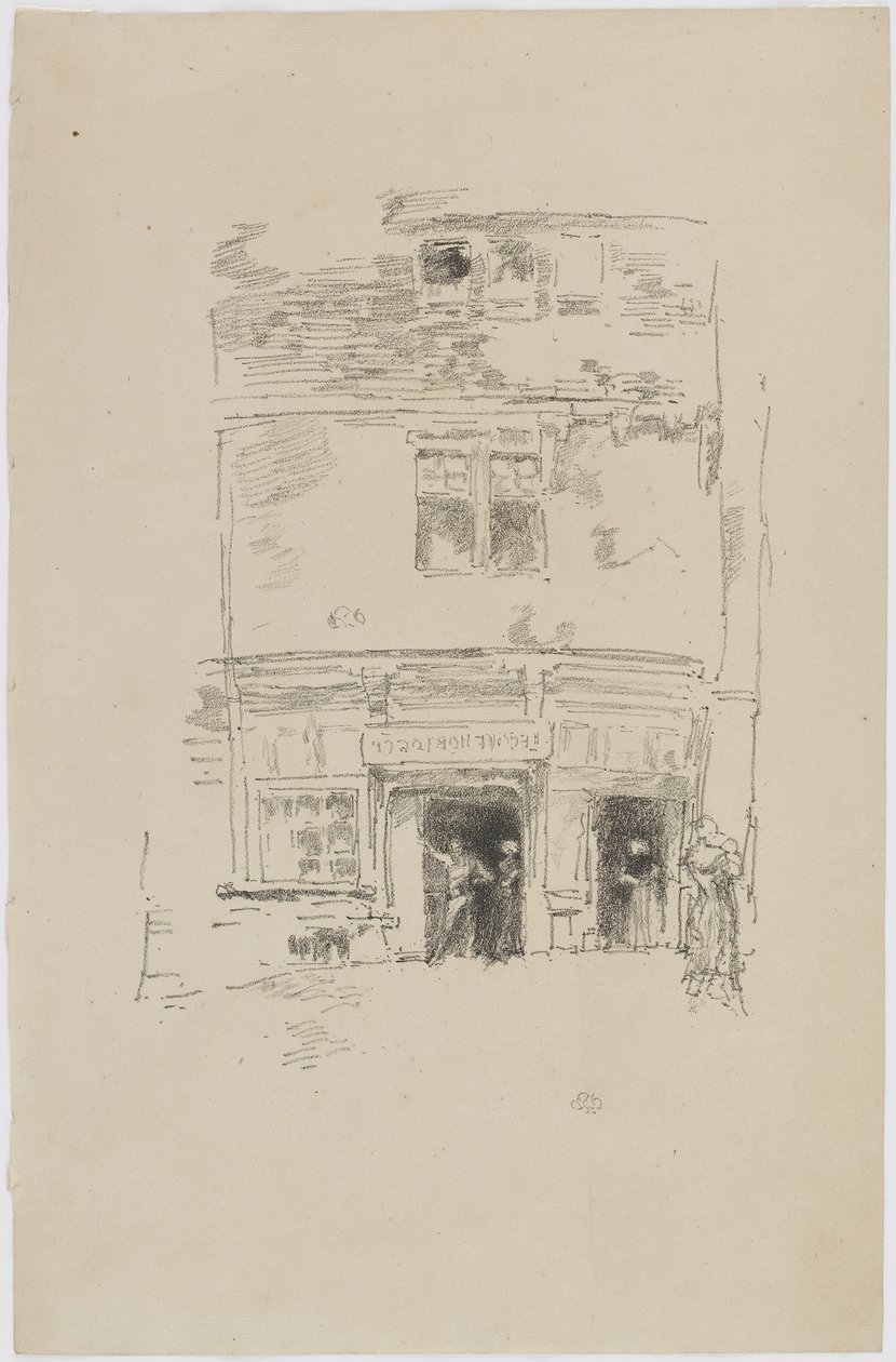 The Clock-makers, Paimpol, 1893 (lith, papíron) alkotó: James Abbott McNeill Whistler