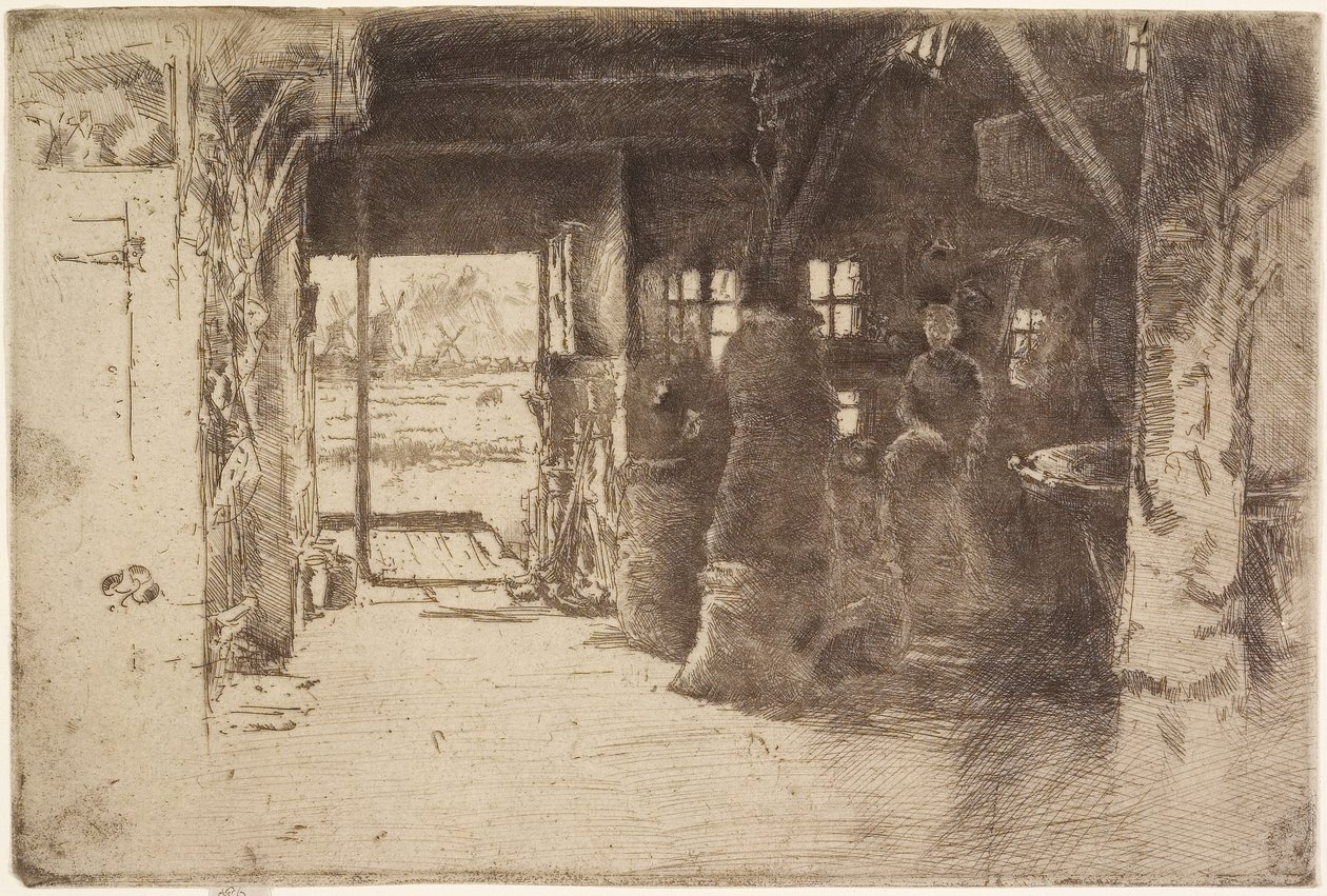 A malom, 1889 alkotó: James Abbott McNeill Whistler