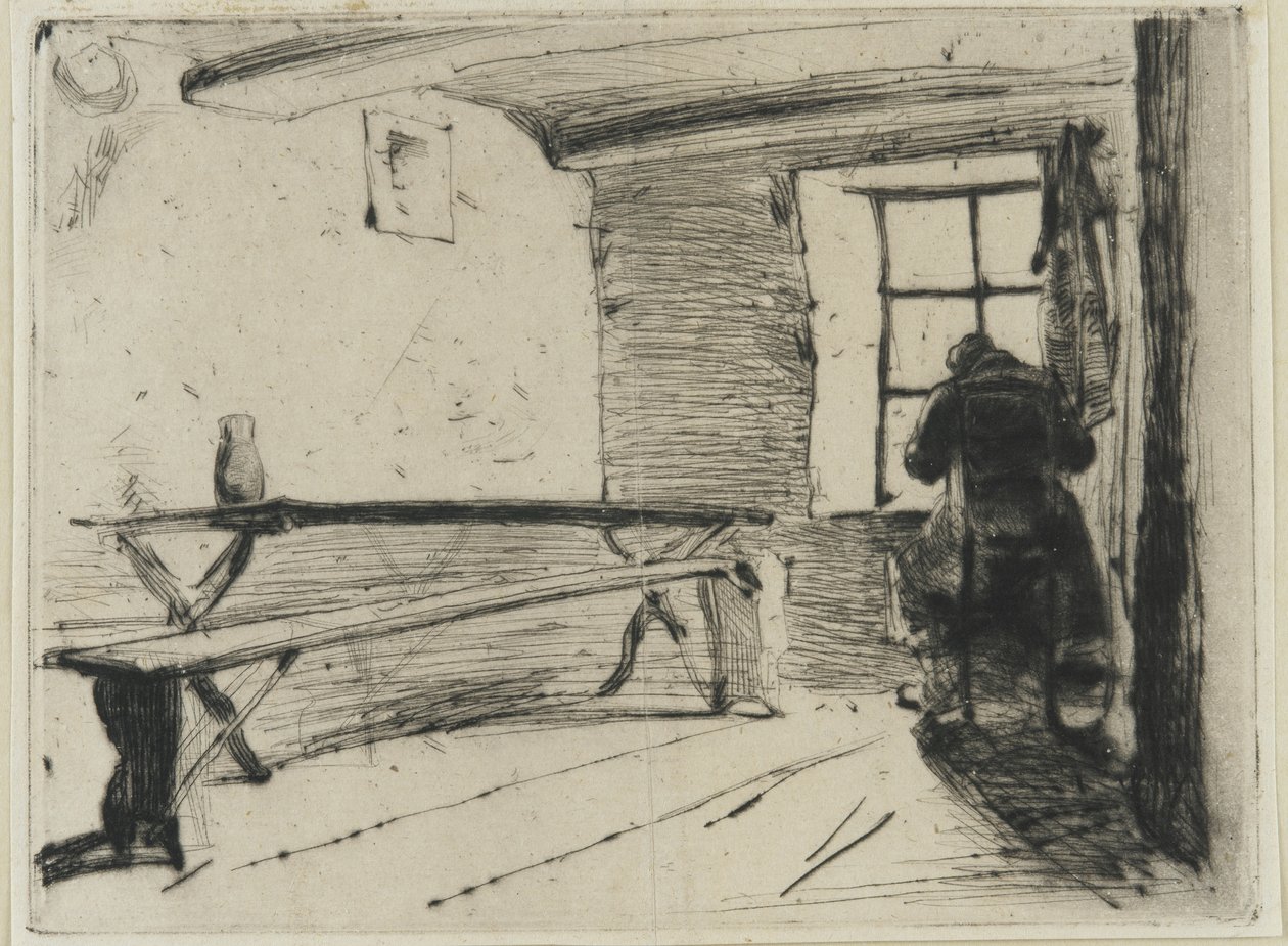A fösvény, 1861 körül (száraztű, papír) alkotó: James Abbott McNeill Whistler