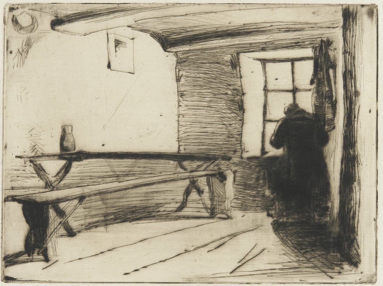 A fösvény, 1861 körül (száraztű, papír) alkotó: James Abbott McNeill Whistler